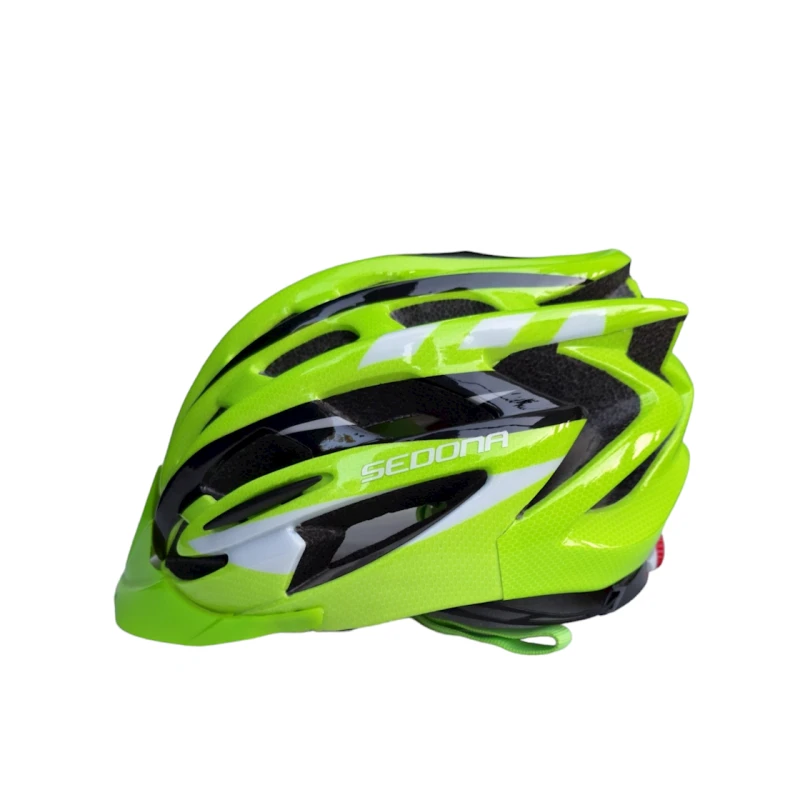 Велошлем 1001379, зеленый/черный