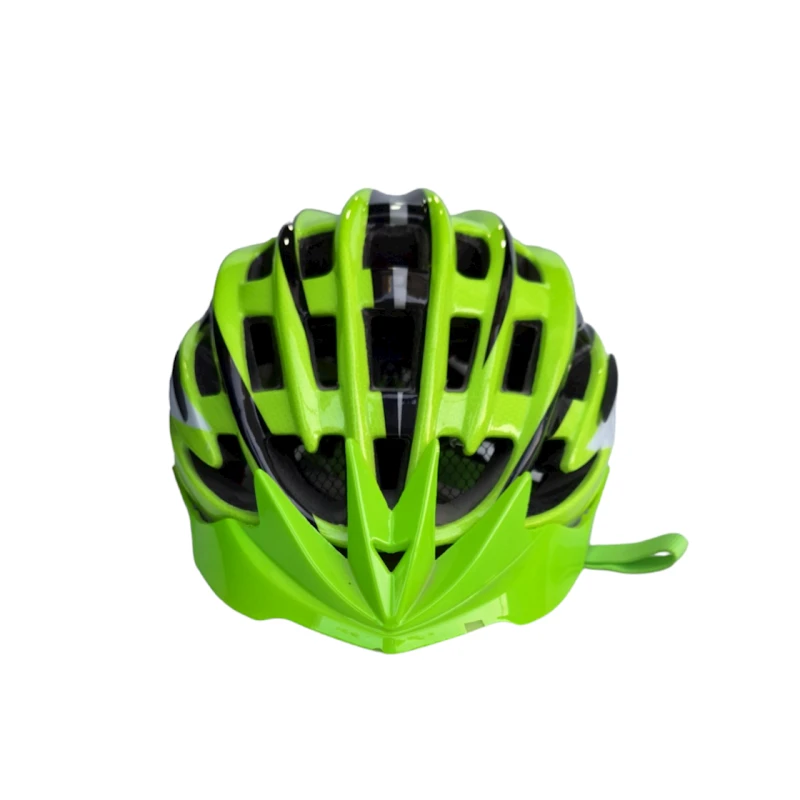 Велошлем 1001379, зеленый/черный