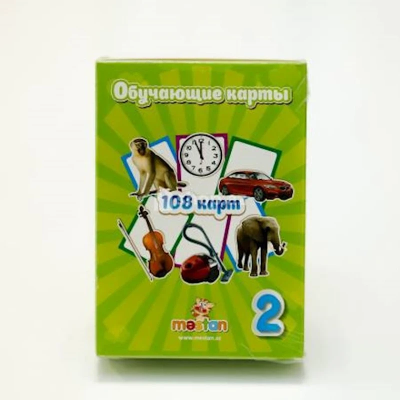 Обучающие карточки Məstan 2, 108 шт