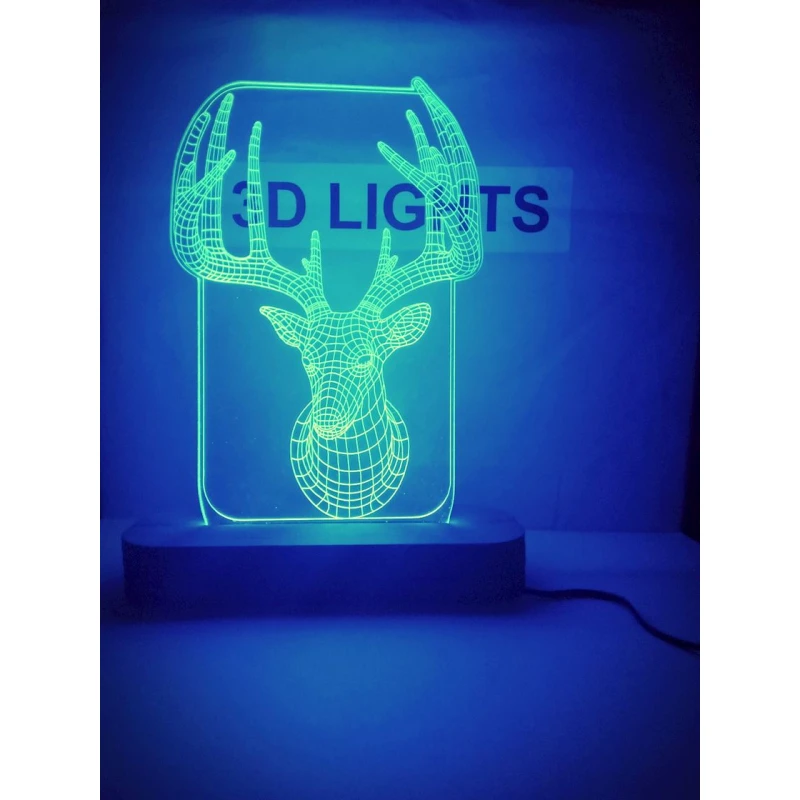 3D-gecə lampası tmg01, 20x14 sm, göy 3D-gecə lampası tmg01, 20x14 sm, göy