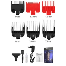Машинка для стрижки волос Kemei KM-2616 Black/Brown