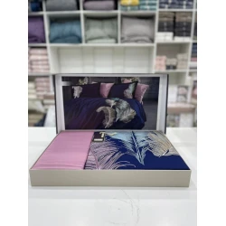 Комплект постельного белья Dantella tekstil SHA-00001316, пододеяльник 200х220 см, наволочки 50x70 см, двуспальный, сатин