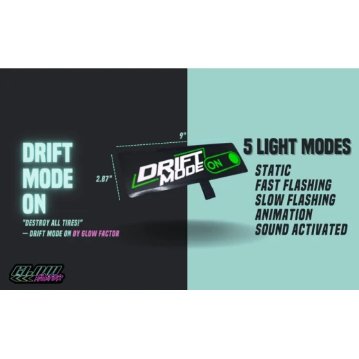 Светодиодная наклейка для автомобиля Drift Mode On