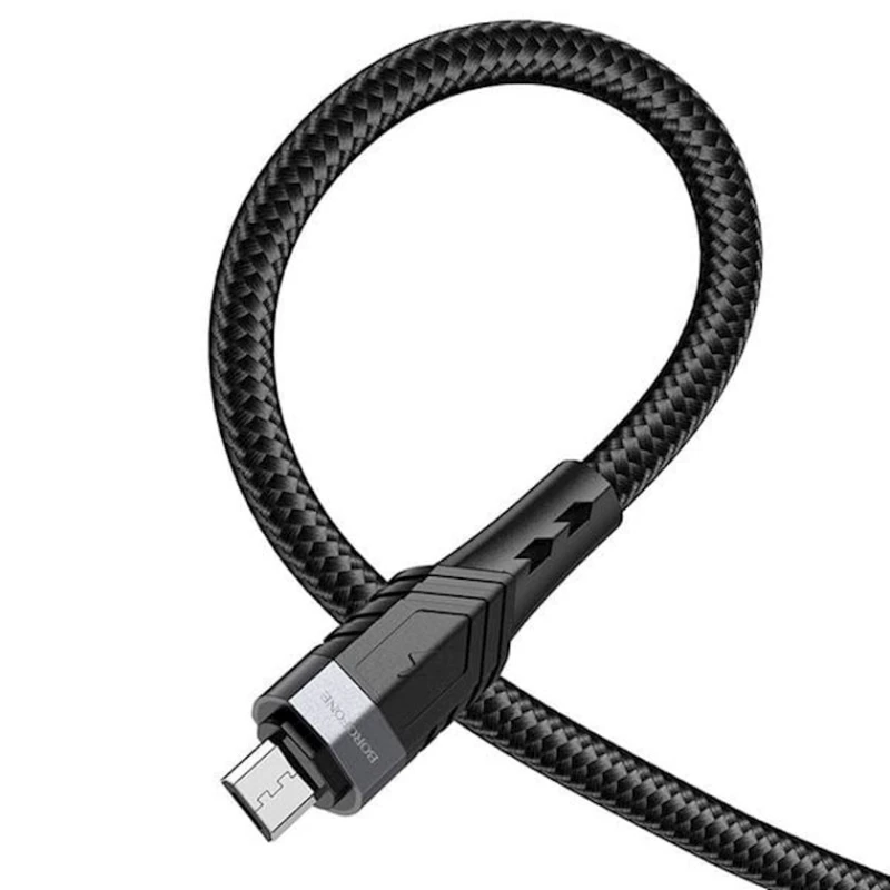 Кабель Borofone USB to MicroUSB, Black Кабель Borofone USB to MicroUSB, Black