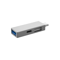 USB HUB Хаб Wiwu T02 Pro USB C Grey USB HUB Хаб Wiwu T02 Pro USB C Grey