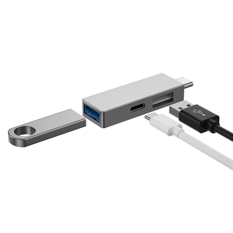 USB HUB Хаб Wiwu T02 Pro USB C Grey USB HUB Хаб Wiwu T02 Pro USB C Grey
