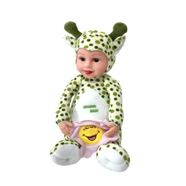 Yumşaq oyuncaq Peekaboo Bl330, yaşıl, 3+ yaş