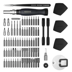 Набор бит с отверткой Jakemy JM-8186 83 в 1-ом, белый