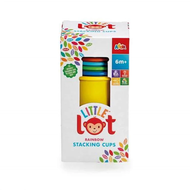 Пирамидка Addo Play LTD Ll Rainbow Stacking Cups 312-15101-B, 6+ мес Пирамидка Addo Play LTD Ll Rainbow Stacking Cups 312-15101-B, 6+ мес