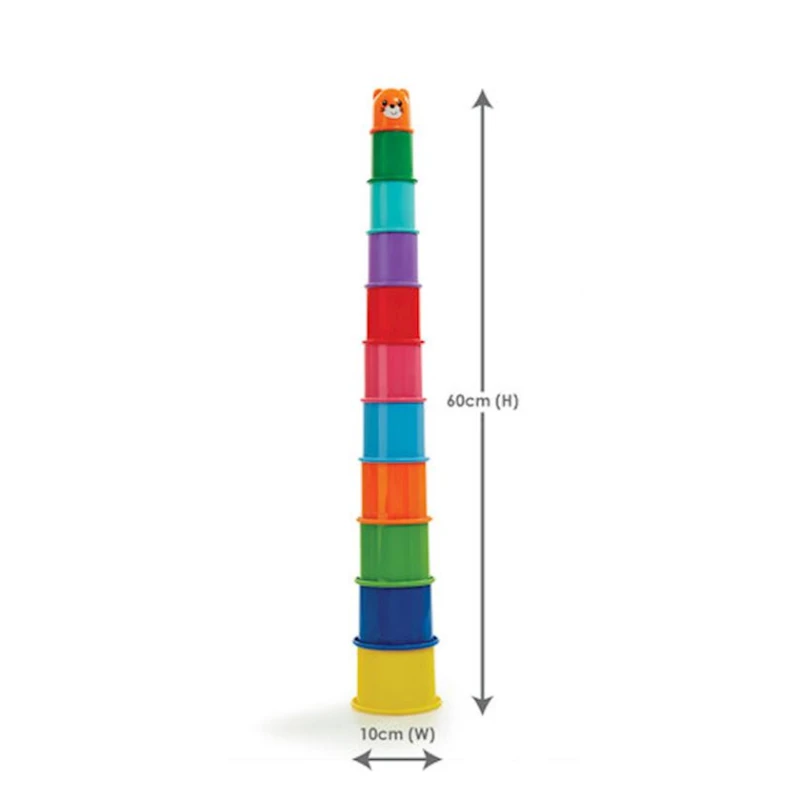Пирамидка Addo Play LTD Ll Rainbow Stacking Cups 312-15101-B, 6+ мес Пирамидка Addo Play LTD Ll Rainbow Stacking Cups 312-15101-B, 6+ мес