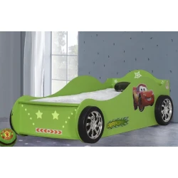 Односпальная кровать Ferrari, ламинат, зеленая, 95x74x220 см