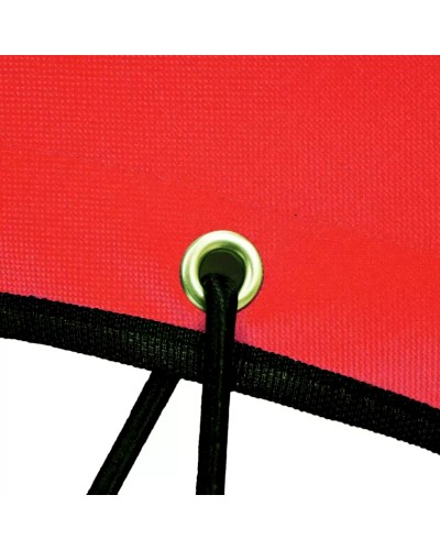 Stul 364, 53x66x76 sm, metal, qırmızı/qara