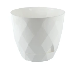 Горшок Karasu Yakamoz 11.5x10 см, 0.65 л, пластик, белый Горшок Karasu Yakamoz 11.5x10 см, 0.65 л, пластик, белый
