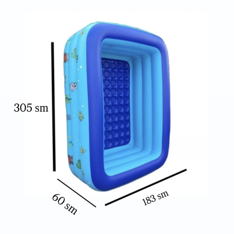 Şişmə hovuz auf_23, göy, 305x183x60 sm