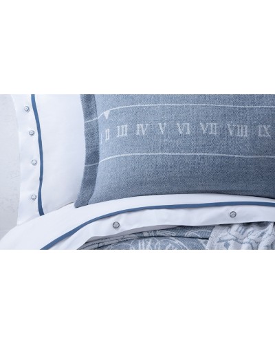 Yataq dəsti Yataş Asral, ikinəfərlik Avro mələfə ilə, yorğan üzü 200х220 sm, mələfə 240x260 sm, 4 əd yastıq üzü 50x70 sm, örtük-şal 230x240 sm, pambıq, İndigo