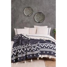 Yataq dəsti İyi Geceler İstanbul 214885, yorğan üzü 200x220 sm, mələfə 240x260 sm, örtük 200x220 sm, yastıq üzü 50x70 sm, ikinəfərlik, pambıq, boz/ağ
