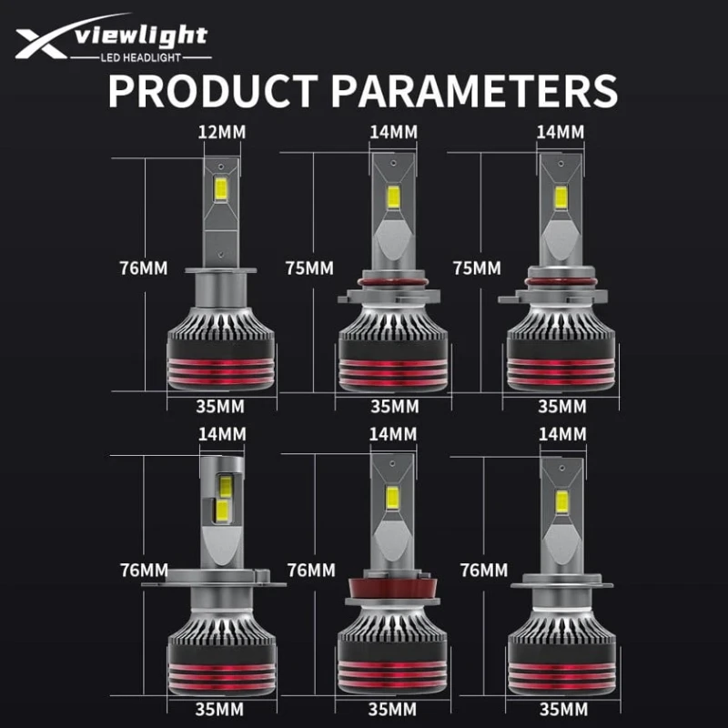 Avtomobil faraları üçün LED lampa M8 Pro Max Led H4, 150W