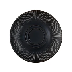 Блюдце ID-Fine Reckless Lona, 16 см, фарфор, черное Блюдце ID-Fine Reckless Lona, 16 см, фарфор, черное
