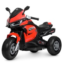 Uşaq elektrik motosikli Zies CN.M-1221, 2 motor, 2 saat işləmə müddəti, ksenon faraları, səs effektləri, 13.7 kq, qırmızı