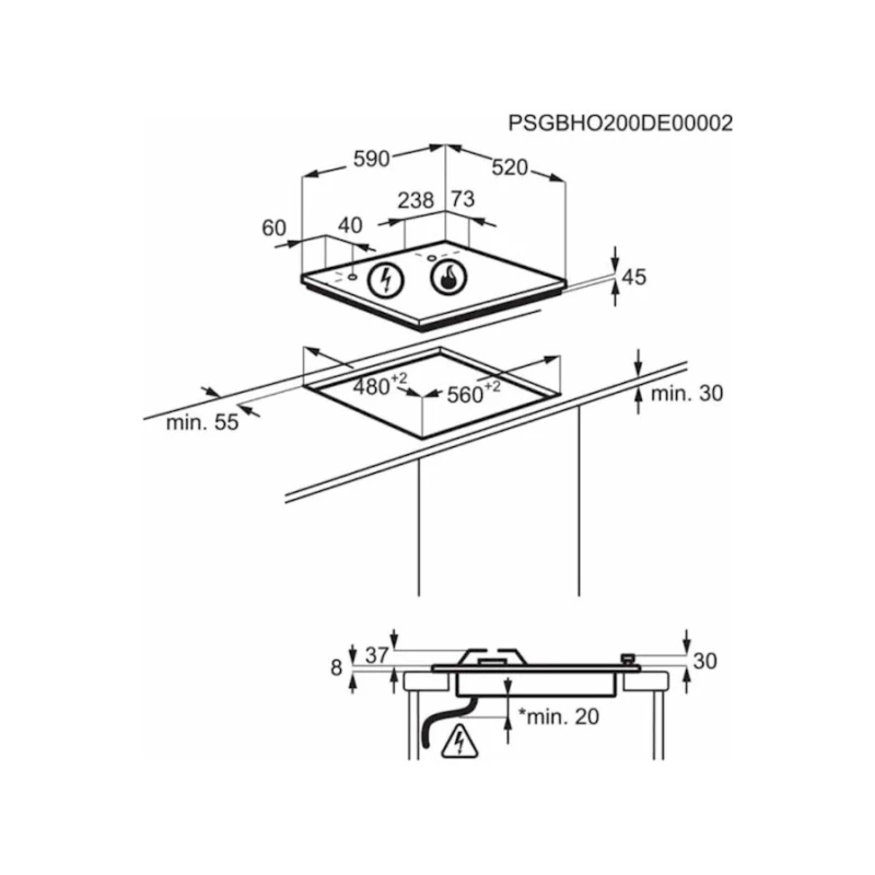 Варочная поверхность Electrolux KGG64362K Варочная поверхность Electrolux KGG64362K