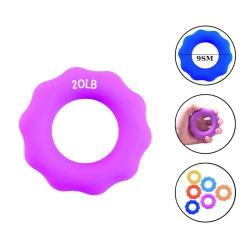 Кистевой эспандер Gymnic Flower 1135, силиконовый, 9 кг, розовый