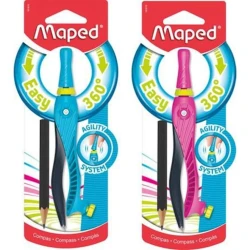 Циркуль Maped Kidz Easy с карандашем, 14 см, в ассортименте