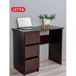 Письменный стол Letta Venge, 75х45х90 см, ЛДСП, коричневый