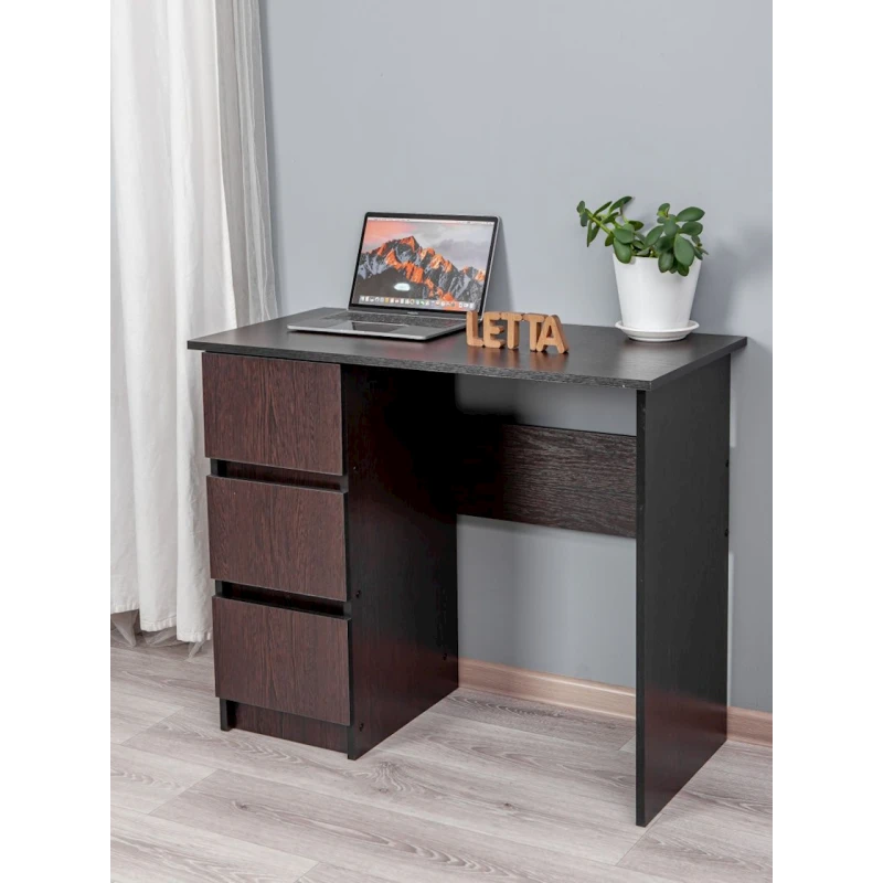 Письменный стол Letta Venge, 75х45х90 см, ЛДСП, коричневый