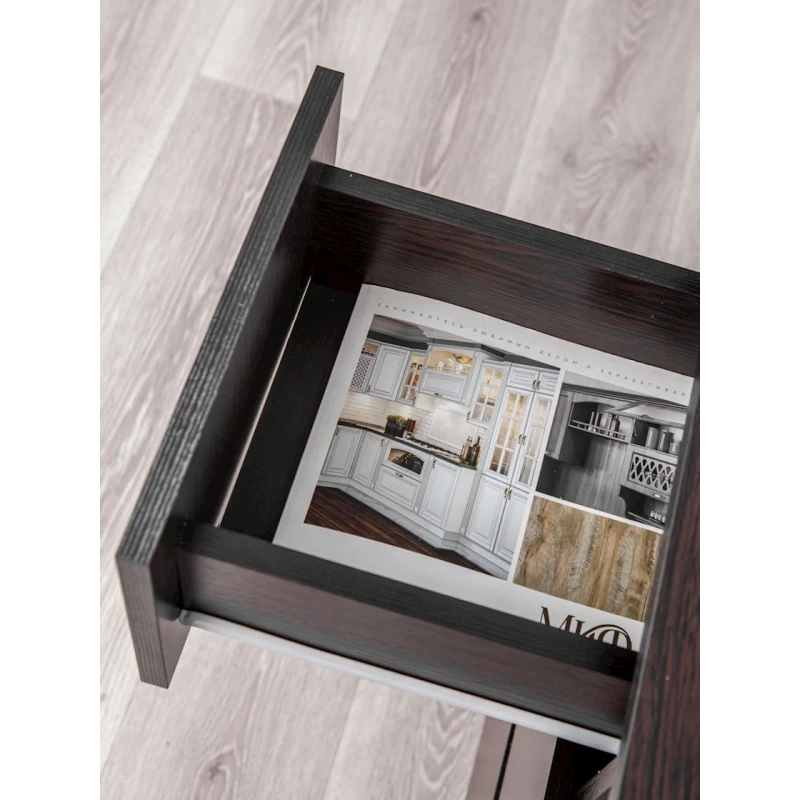 Письменный стол Letta Venge, 75х45х90 см, ЛДСП, коричневый