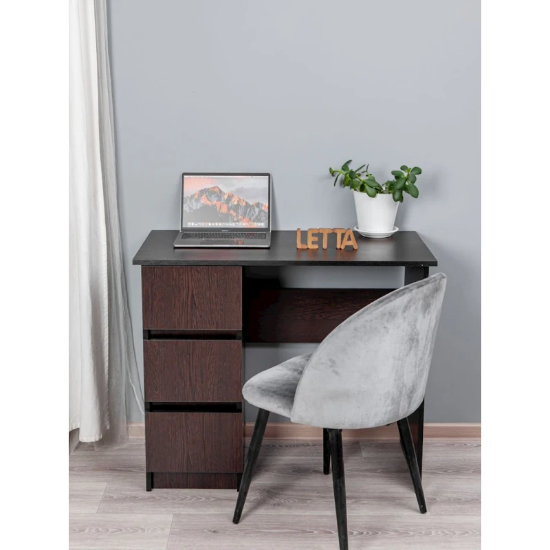 Письменный стол Letta Venge, 75х45х90 см, ЛДСП, коричневый