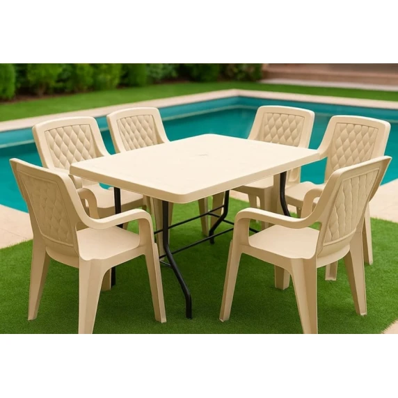 Комплект садовой мебели Florya Garden 033, размер стола 90x150 см, размер стула 45x58x56x84 см Комплект садовой мебели Florya Garden 033, размер стола 90x150 см, размер стула 45x58x56x84 см