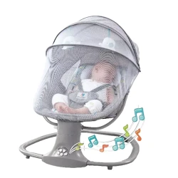 Детское кресло-качалка Mastela 8106, серое Детское кресло-качалка Mastela 8106, серое