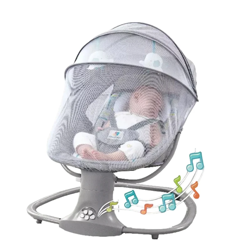 Детское кресло-качалка Mastela 8106, серое