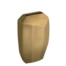 Vaza Eichholtz Linos S, 24.5x11.5x43.5 sm, alüminium/bürünc, qızılı