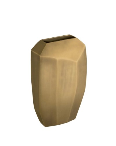 Vaza Eichholtz Linos S, 24.5x11.5x43.5 sm, alüminium/bürünc, qızılı