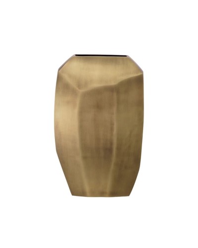Vaza Eichholtz Linos S, 24.5x11.5x43.5 sm, alüminium/bürünc, qızılı