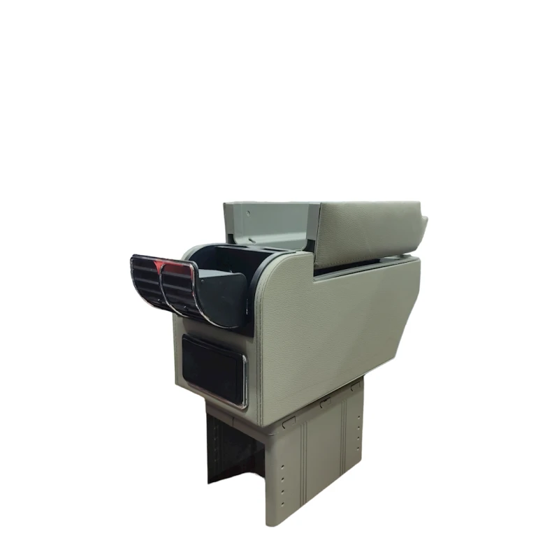 Avtomobil üçün qoltuqaltı Luxury Armrest Box, boz