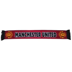Шарф для болельщиков Manchester United ML-319, 20х118 см, хлопок