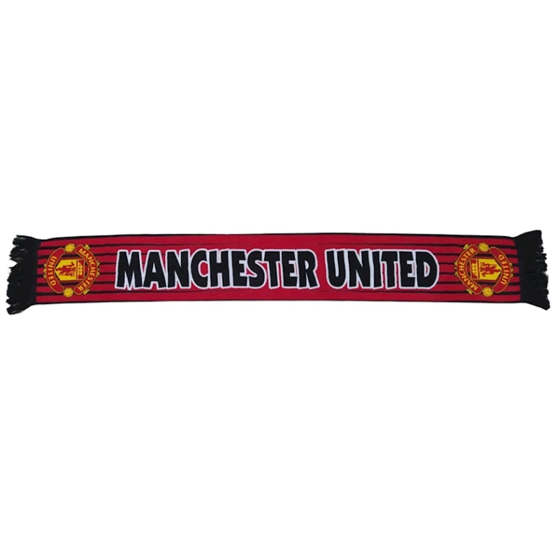 Шарф для болельщиков Manchester United ML-319, 20х118 см, хлопок