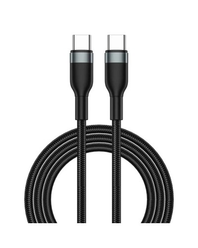 Кабель Wiwu Wi-C017 Type-C to Type-C 100W 1.2 m, Black