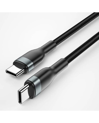 Кабель Wiwu Wi-C017 Type-C to Type-C 100W 1.2 m, Black