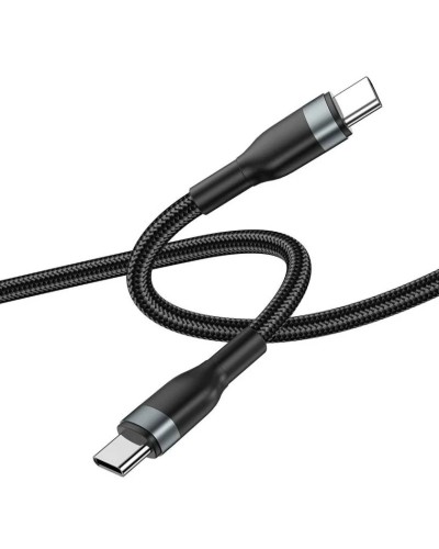 Кабель Wiwu Wi-C017 Type-C to Type-C 100W 1.2 m, Black