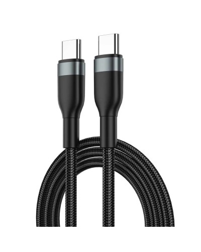 Кабель Wiwu Wi-C017 Type-C to Type-C 100W 1.2 m, Black