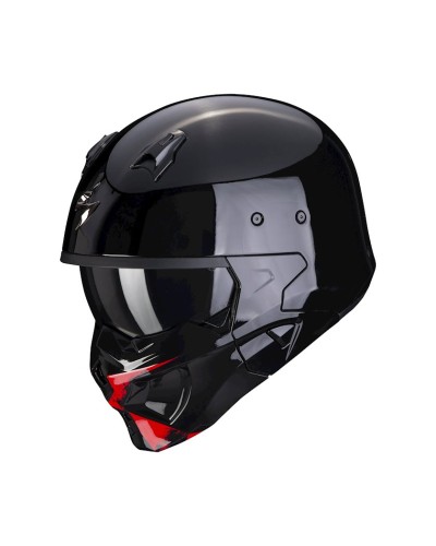 Motosiklet dəbilqəsi Scorpion Covert-X Tanker Black-Red, ölçü L, qara/qırmızı