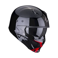 Motosiklet dəbilqəsi Scorpion Covert-X Tanker Black-Red, ölçü L, qara/qırmızı