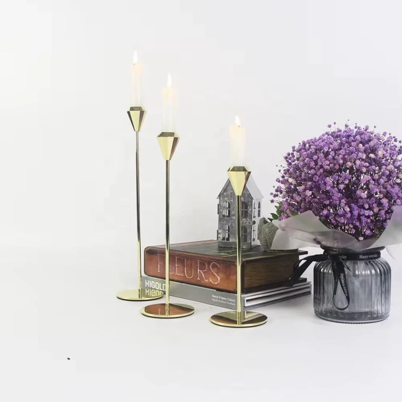 Набор подсвечников Plateon0014, нержавеющая сталь, золотистый