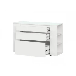 Тумба для обуви Art Mebel 11, ламинат, белая, 45х70х30 см Тумба для обуви Art Mebel 11, ламинат, белая, 45х70х30 см