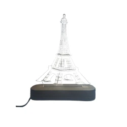 3D-gecə lampası 3d lights tec01, 20x14 sm, bənövşəyi