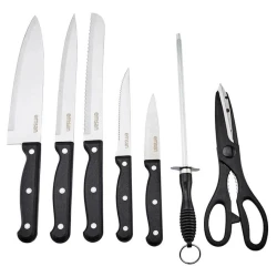 Набор ножей Emsan Universal, сталь, черный, 15 шт