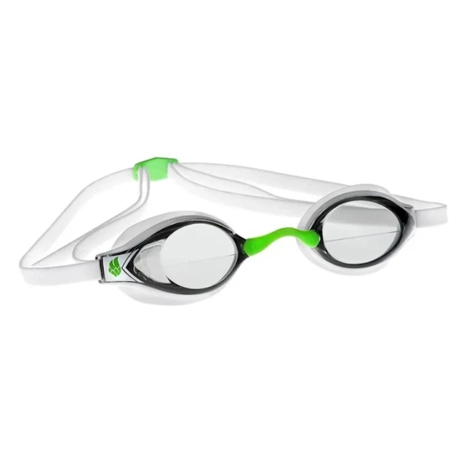 Очки для плавания Mad Wave Record Breaker Mirror, белый Очки для плавания Mad Wave Record Breaker Mirror, белый